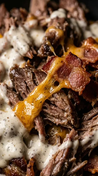 Crockpot Crack Chicken with Ranch, Turkey Bacon & Cheddar - ingredients preparation