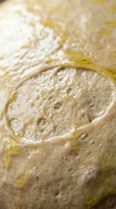 Quick Sourdough Pizza Dough – Easy Homemade Crust - ingredients preparation
