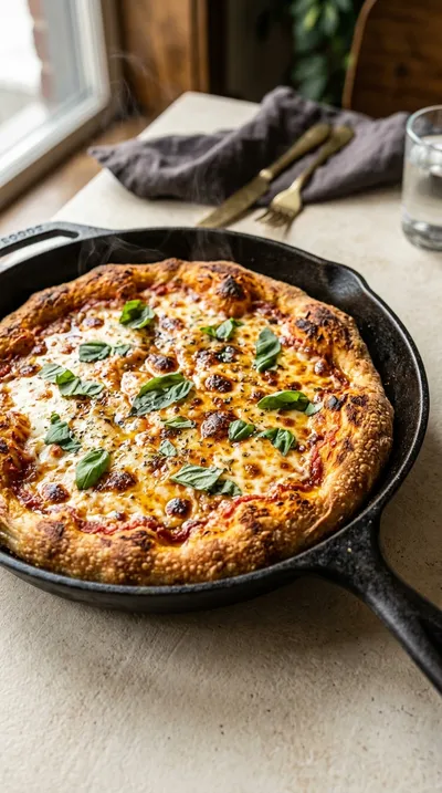 Sourdough Discard Cast Iron Pizza