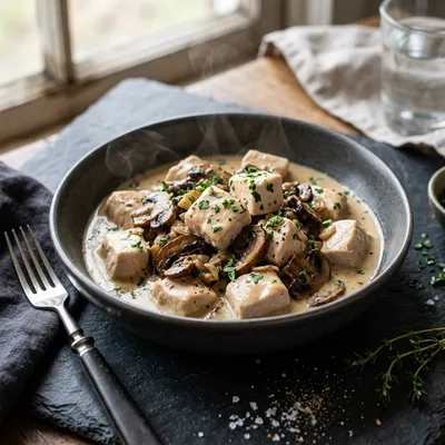 Skillet Chicken and Mushroom Sauce – Quick & Healthy