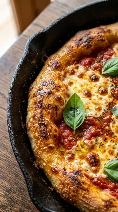 Pan-Style Sourdough Pizza in Cast Iron - ingredients preparation
