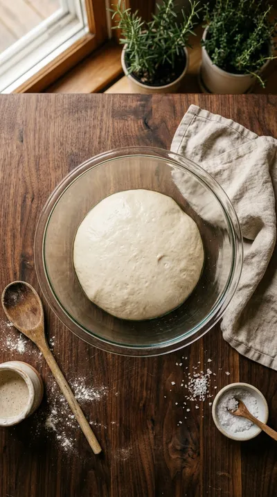 Sourdough Discard Pizza Dough – Tasty Trails - cooking process