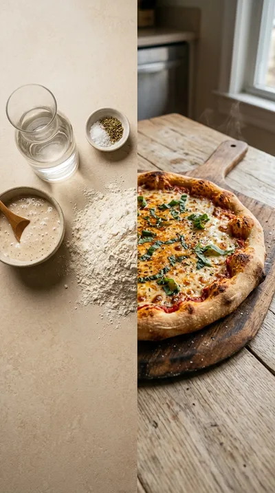 Discard Sourdough Pizza Crust: The Ultimate Double Pie Crust - ready to serve