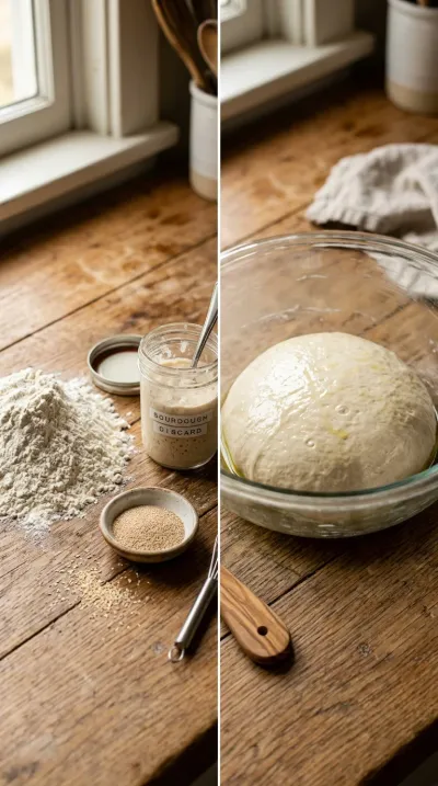 Quick Sourdough Pizza Dough – Easy Homemade Crust - ready to serve
