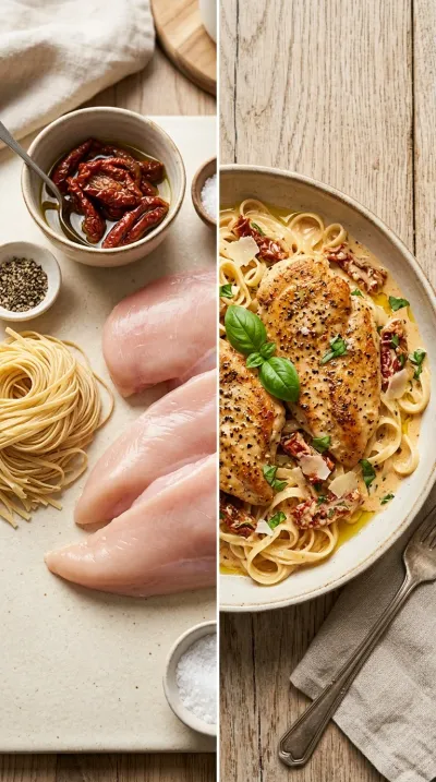 Marry Me Chicken – Creamy Sun‑Dried Tomato Skillet - ready to serve