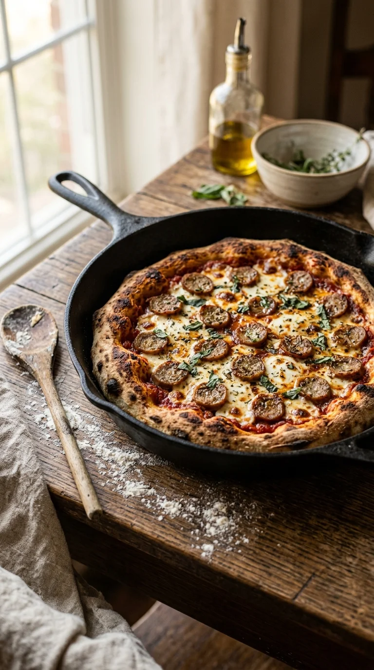 Sausage Sourdough Pizza
