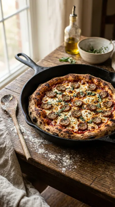 Sausage Sourdough Pizza