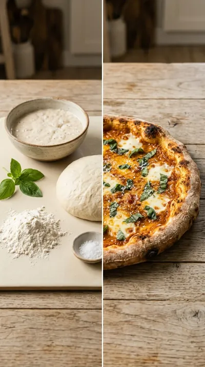 Quick and Easy Sourdough Discard Pizza Crust - ready to serve
