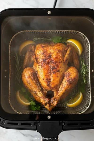 Air Fryer Rotisserie Chicken Recipe - ingredients preparation