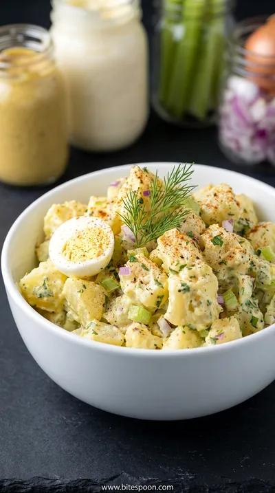 Best American Potato Salad Recipe - Classic Side Dish - ready to serve