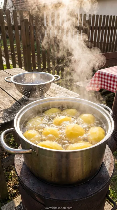Best American Potato Salad Recipe - Classic Side Dish - cooking process