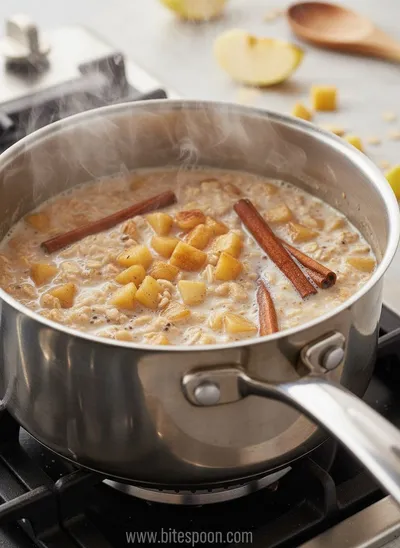 Apple Cinnamon Overnight Oats - ingredients preparation