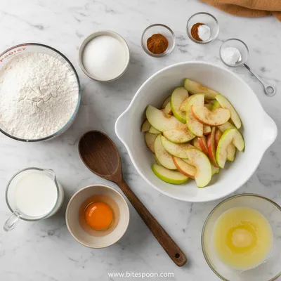Apple Fritter Bites Recipe - ingredients preparation