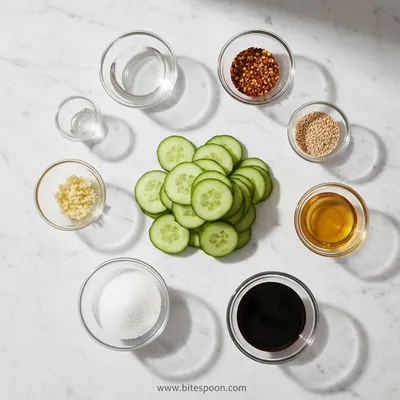 Asian Cucumber Salad - cooking process
