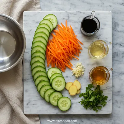 Asian Cucumber Salad – Easy Quick Recipe - cooking process