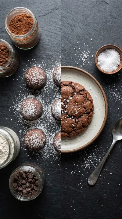 Salted Brownie Crinkle Cookies – Healthy Recipe - cooking process