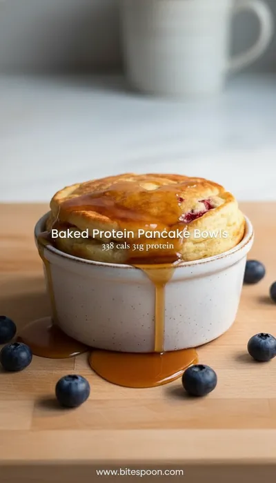 Baked Protein Pancake Bowls Recipe