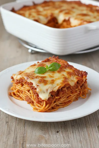 Baked Spaghetti Casserole Recipe - ready to serve