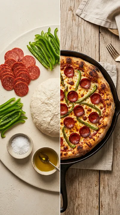 Best Cast Iron Sourdough Pizza - ready to serve