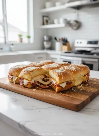 Beef Pepperoni Pizza Sliders Pull-Apart Recipe