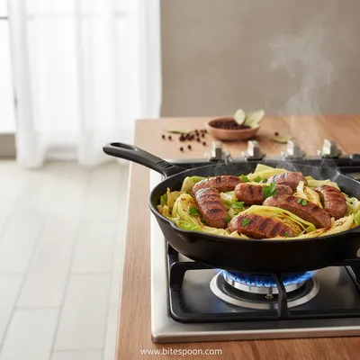 Beef Sausage and Cabbage Stir Fry (30 Minutes)