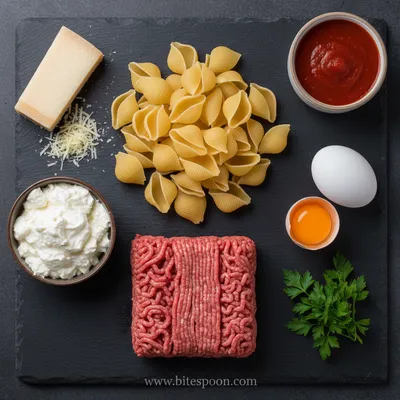Beef-Stuffed Shells With Creamy Ricotta Filling - cooking process