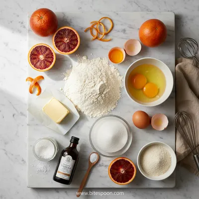 Blood Orange Loaf Cake - cooking process