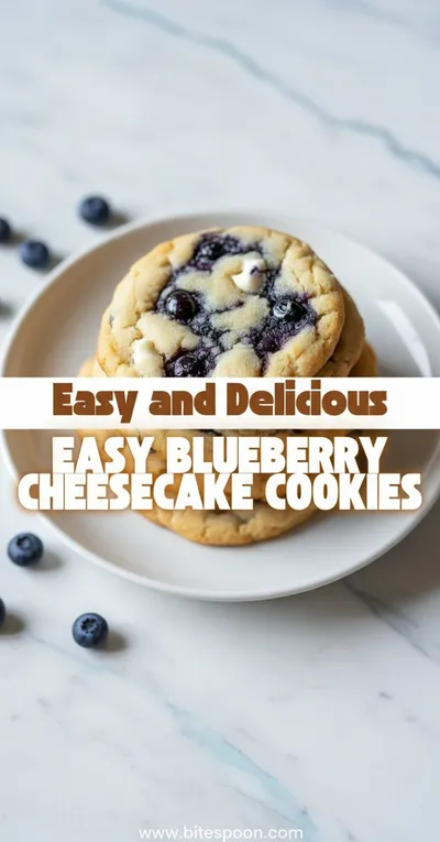 Blueberry Cheesecake Cookies – Easy & Delicious