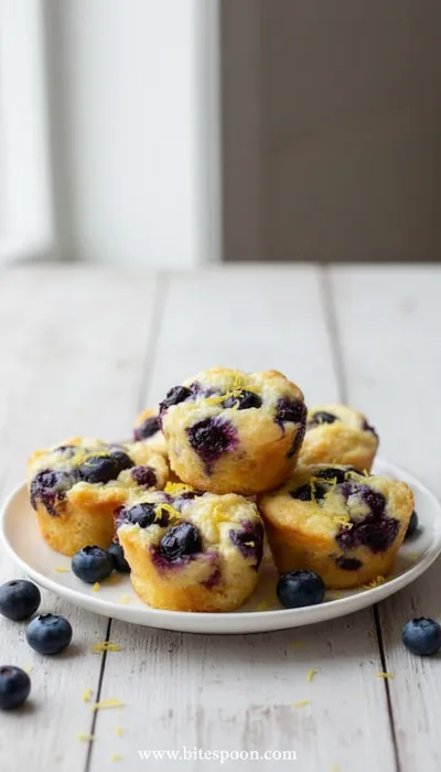 Blueberry Lemon Zest Cottage Cheese Bites