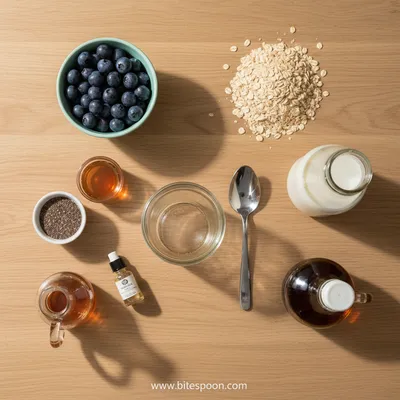 Blueberry Overnight Oats – Quick & Easy Breakfast - cooking process