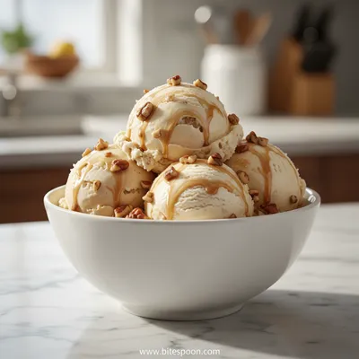 Homemede Butter Pecan Ice Cream