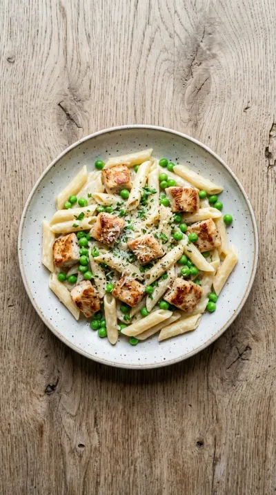 Creamy Garlic Parmesan One Pot Chicken Pasta - cooking process