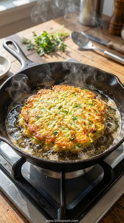 Cabbage Pancakes Breakfast: Quick Morning Recipe - cooking process