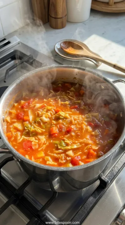 Best Cabbage Soup Recipe for Healthy Eating - cooking process