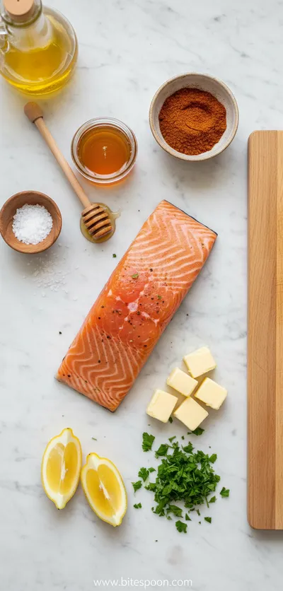 Cajun Honey Butter Salmon – Easy Quick Recipe - cooking process