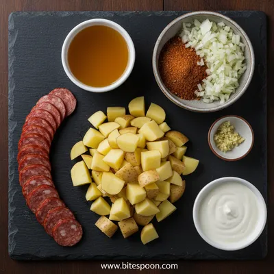Easy Instant Pot Cajun Potato Soup Recipe - ingredients preparation