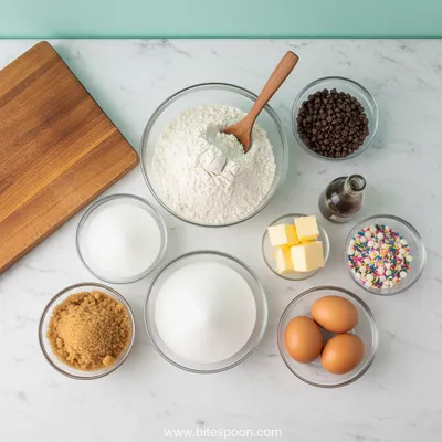 Cake Batter Chocolate Chip Cookies - cooking process