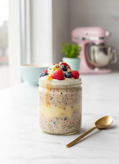 Cake Batter Overnight Oats