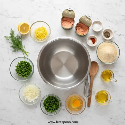 Canned Salmon Patties – Quick & Easy Snack - cooking process