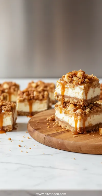 Caramel Apple Cheesecake Bars – Quick & Easy Snack