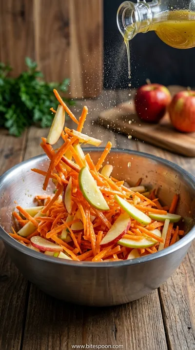 Carrot Apple Salad: Fresh and Healthy Recipe - cooking process