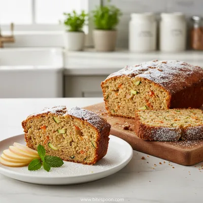 Carrot Apple Zucchini Bread Recipe - ready to serve