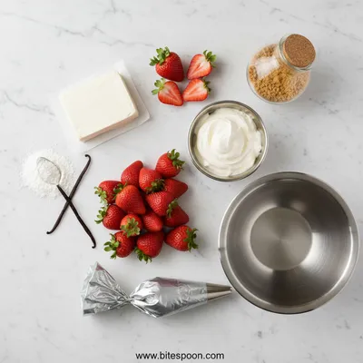 Cheesecake Stuffed Strawberries – Easy Party Snack - cooking process