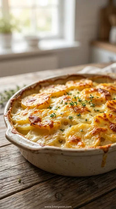 Cheesy Garlic Potatoes Gratin: Easy & Creamy Recipe