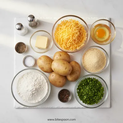Cheesy Potato Croquettes - cooking process