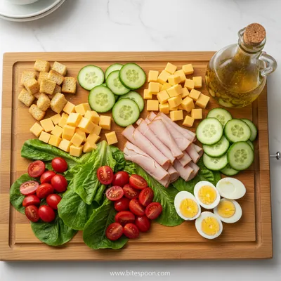 Easy Classic Chef Salad - cooking process