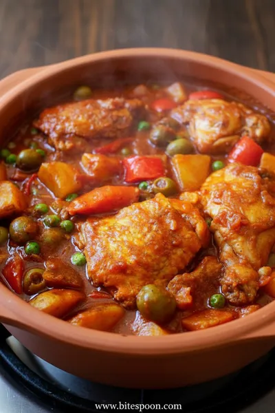Chicken Afritada Spanish Style Chicken Stew - ingredients preparation