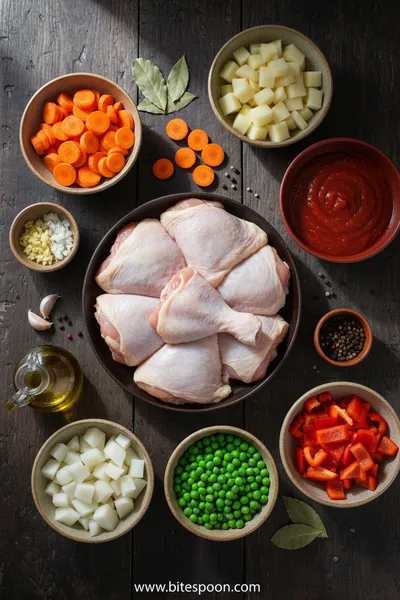Chicken Afritada Spanish Style Chicken Stew - cooking process