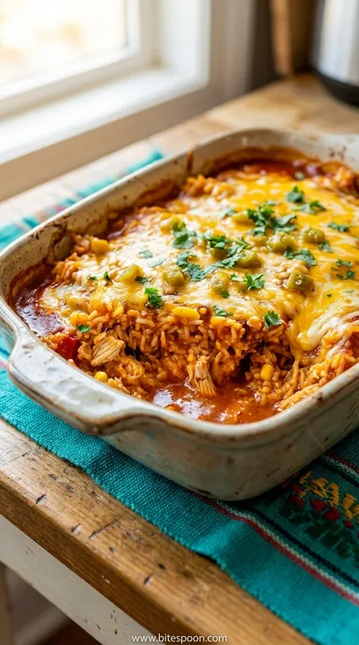 Chicken Enchilada Rice Casserole – Quick & Easy Dinner