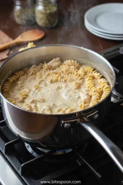 Chicken Pasta Casserole Recipe - ingredients preparation